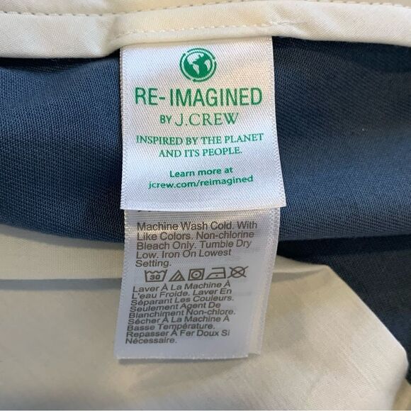 J Crew Factory Chinos Cornflower Blue Slim Size 36x32 - Picture 8 of 11